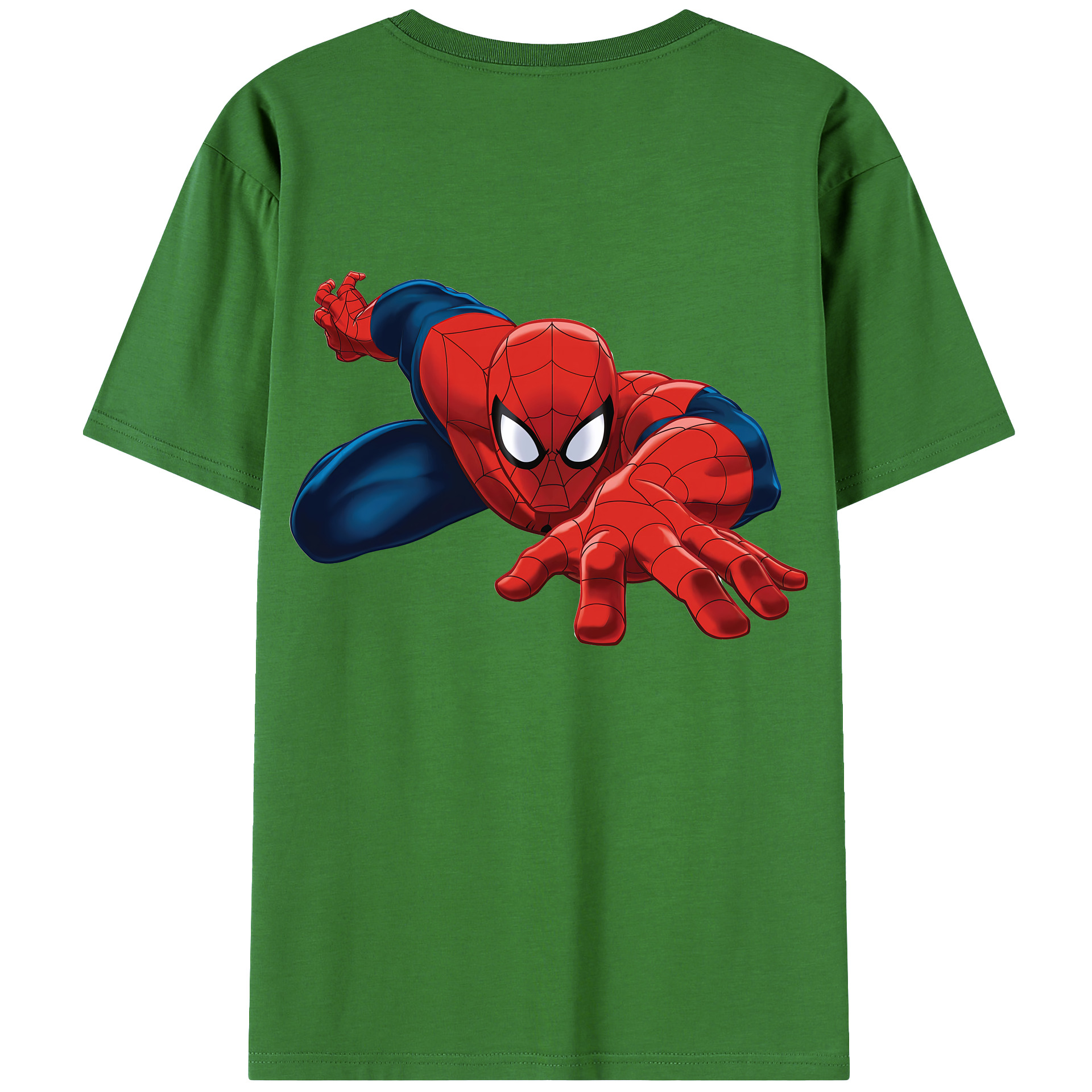 （画像用） Spider Man スパイダーマン レディース半袖Tシャツ(バックプリント)